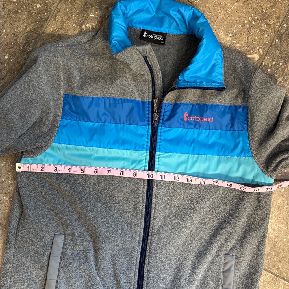 Cotopaxi Gray Fleece Jacket, Pool Party blue color way, M - Picture 6 of 10